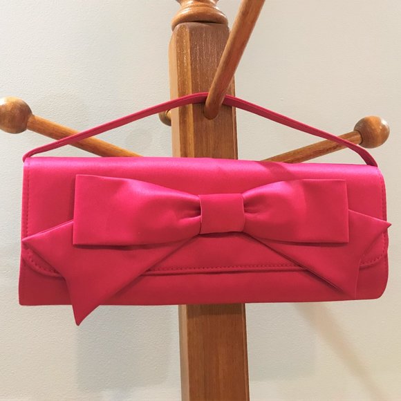 Hollywould for Target Handbags - Hollywould for Target Pink Clutch with Bow